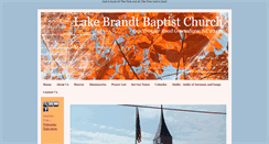 Desktop Screenshot of lakebrandtbaptist.org